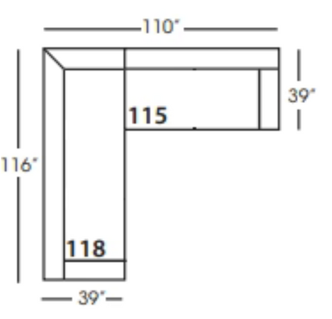 Alys / Sylvie Bench Seat Sectional